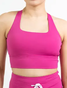 CVG Longline Bra Power Pink Omni
