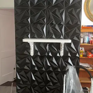 20/30pcs 3D Textured PVC Wall Panels, Waterproof & Moisture-Proof, Easy Install with Adhesive Tape - Modern Abstract Design for Stylish Home Decor, 11.8 x 11.8 inch, Waterproof Wall Panels