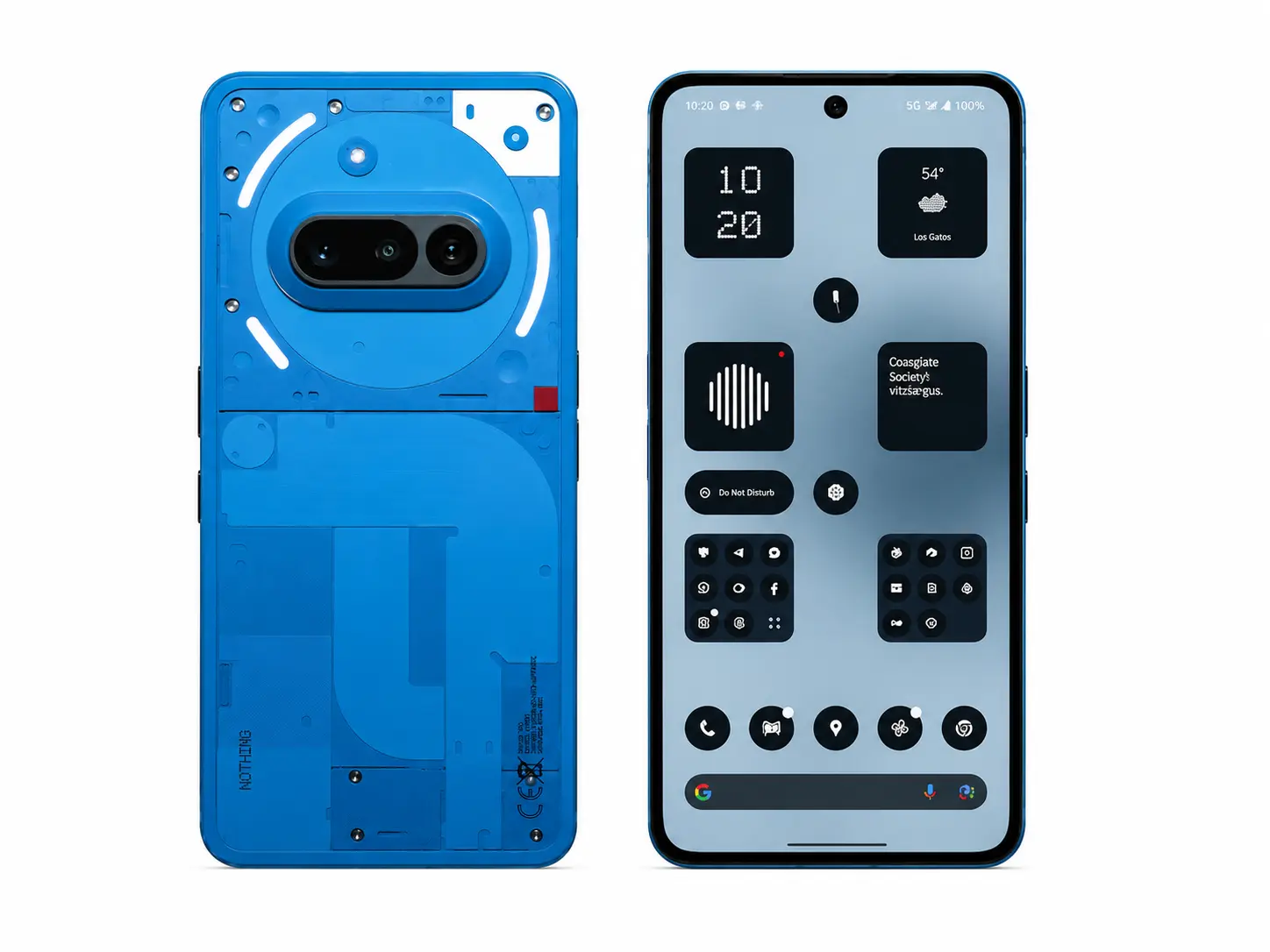 Nothing Phone 3a 5G Dual SIM 256GB ROM 12GB RAM GSM Unlocked - Blue