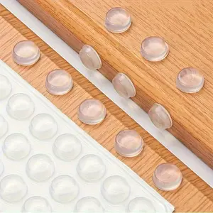 Self Adhesive Silicone Cabinet Door Bumper Pad, Silicone Cabinet Door Bumper Pad, Furniture Hardware for Drawer, Cabinet
