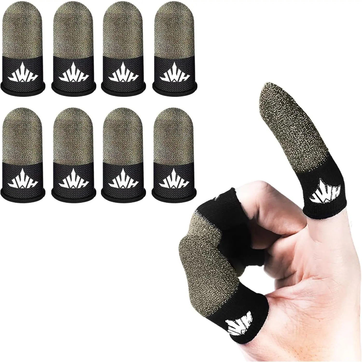 8 Pack Pure  Gaming Finger Sleeves Anti Slip  Proof Covers Mobile Phone Gaming Gloves 0.15mm Dedales Gamer Profesionales   Durable Gaming Thumb Sleeve for Pubg