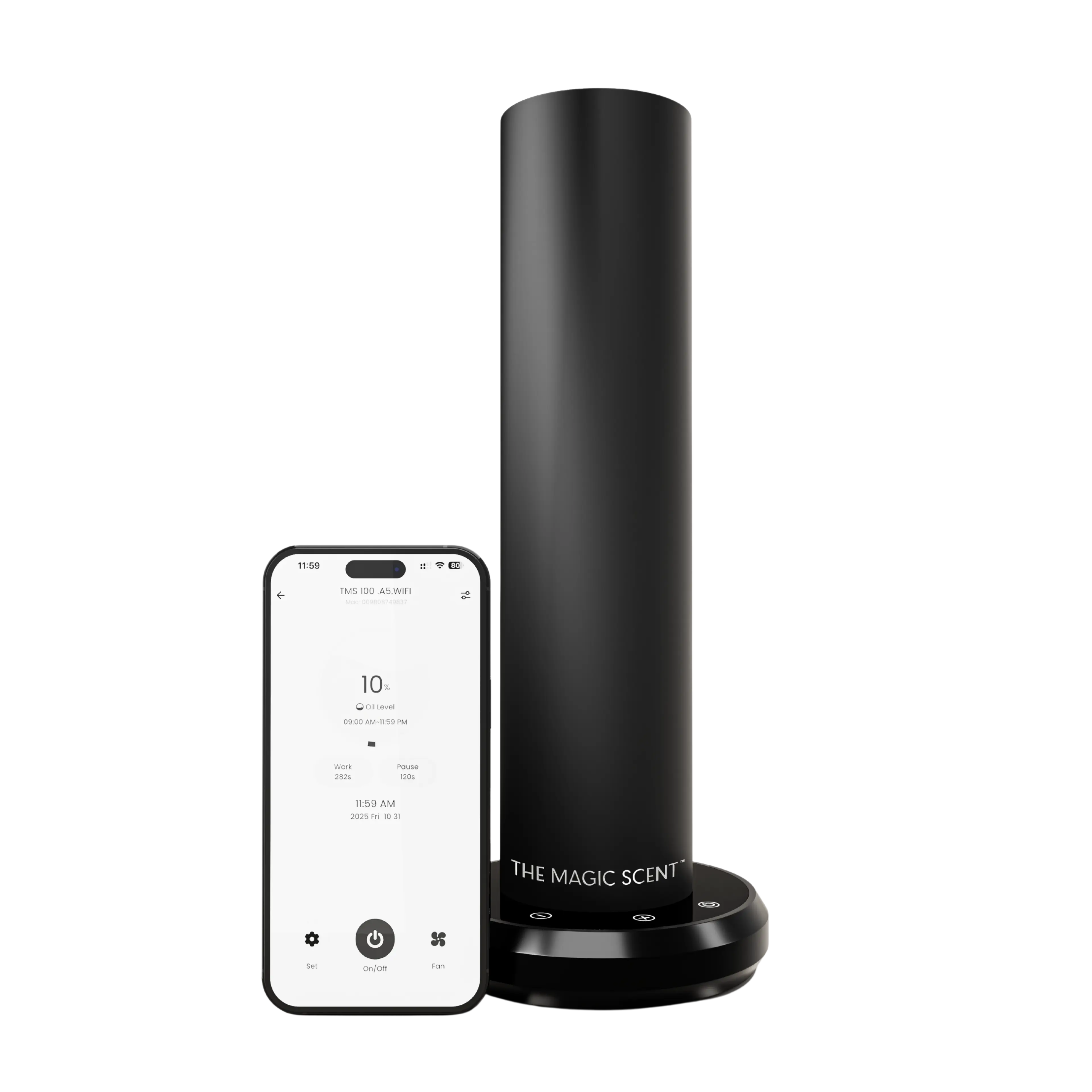 TMS LUX BT | The Magic Scent Smart Diffuser, Bluetooth-Controlled, Covers 1,999 sq ft