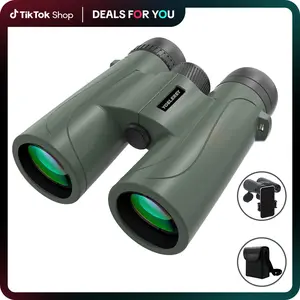 12x50 UHD Binoculars for Adults with 23mm Large Eyepieces BAK4 Prism Waterproof Lightweight for Bird Watching Hiking Travel Sports