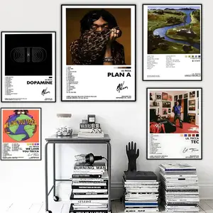 L-Lil T-Tecca Music Album Poster HD Waterproof Art Poster for Home, Bar & Café Decor | Fade-Resistant, Non-Sticky, Vibrant DIY Wall Print | Perfect Decorative Poster for Office & Living Room | Modern Home Decor, Vintage Decor