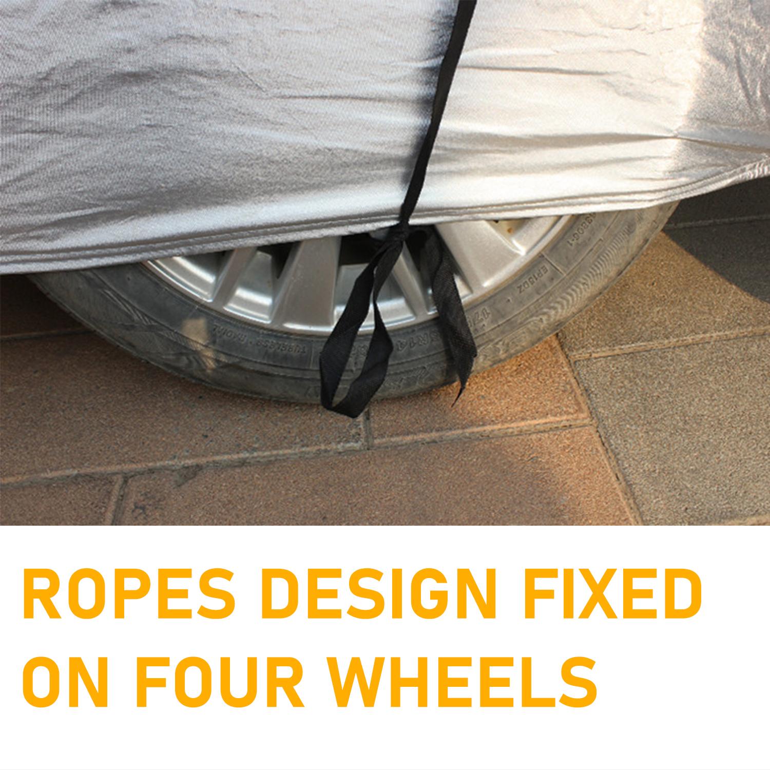 Universal Sedan & SUV full car cover, All-Weather Reflective Car Cover with reflective strip, outdoor rainproof, snowproof, dustproof,waterproof