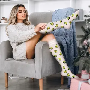 Decorative Long Socks, 6-Pair Set