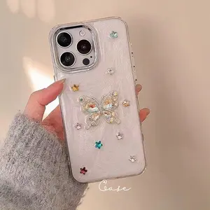 Labzone for iPhone 16 Pro Max, 15, 14, 13,High-End New Anti-Fall Protective Case, Phone case for Women Girls Flash Diamond case