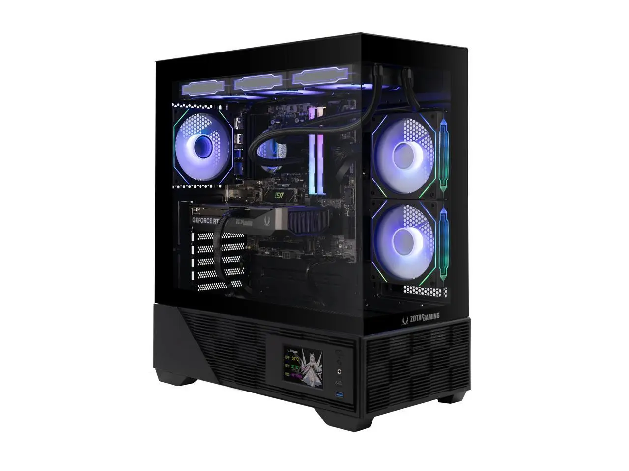 Zotac GAMING  MEK AI-Enhanced Gaming PC Desktop Computer - NVIDIA GeForce RTX 5060TI 16GB, AMD Ryzen 7 9700X Up 5.4GHz, 32GB RGB DDR5, 1TB NVME M.2 SSD, 850W 80+ GOLD PSU, WiFi, Windows 11 Home