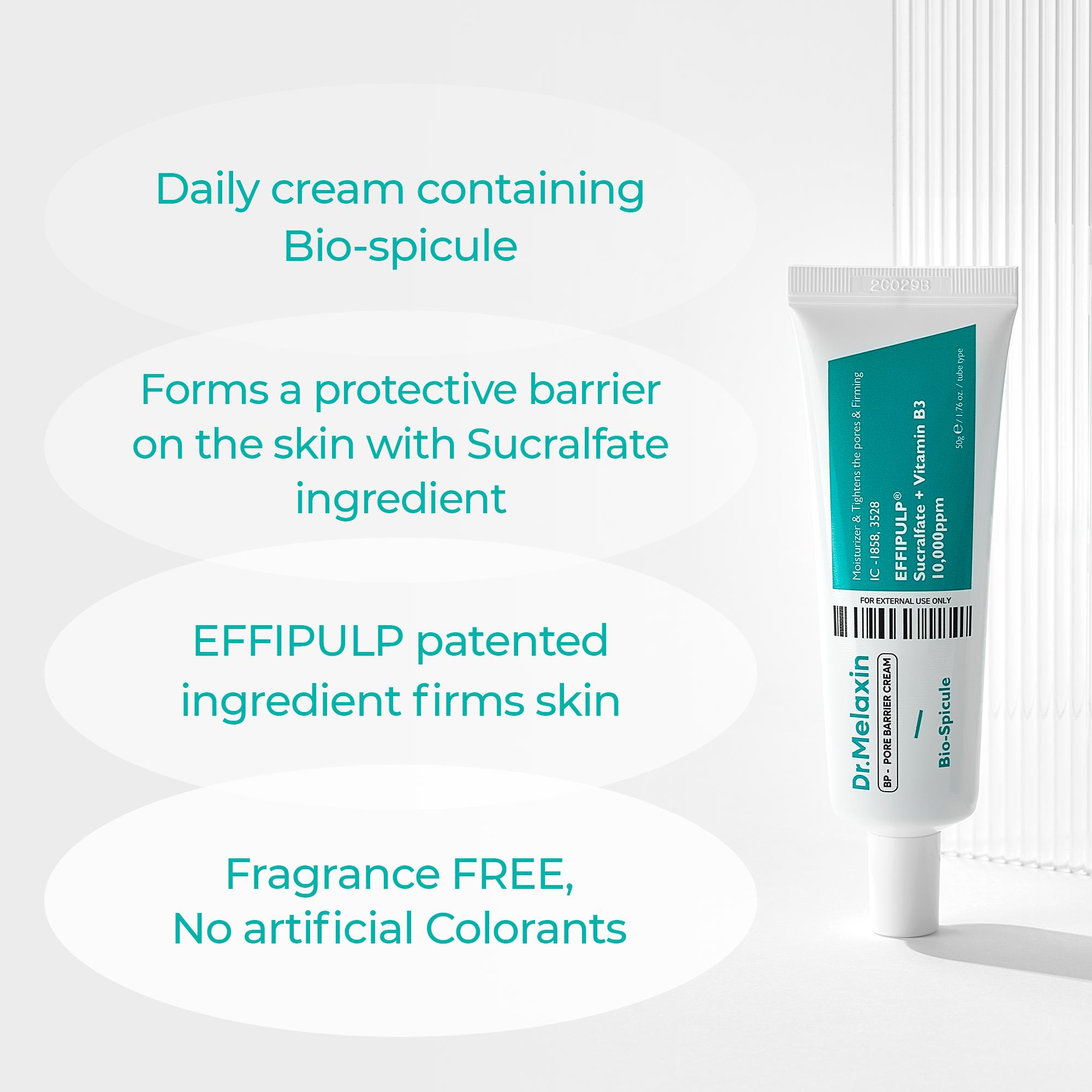 [Dr.Melaxin Official] BP Pore Barrier Cream | Pore Care, Anti-aging, Spicule | Korean Cosmetics | 1.76 oz (50g)