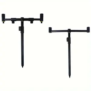 YOTO 1pc Ground Inserted Fishing Rod Bracket, Adjustable/non-adjustable Folding Fishing Pole Holder