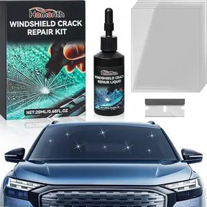 Windshield Chip Repair Kit - 2026 Upgrade Car Windshield Crack Repair Kit, Glass Repair Liquid for Cracks and Chips, Rock Chip Repair Kit for Fix Windows, Mirrors, Glasses, All Crack Types,cars accessories,car stuff