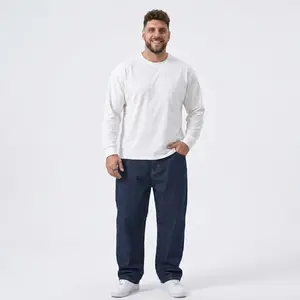 Plus Size Stretch Jeans for Men 4XL-8XL Comfort Flex Denim Pants Menswear Streetwear Trouser