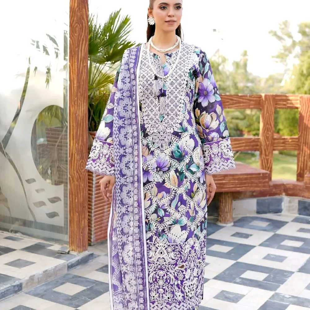 3 piece cotton  Kameez Elegant Outfit