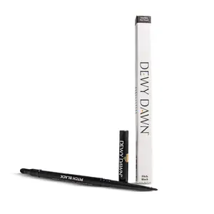 DEWY DAWN Indelible Eye Pencil, Long Lasting, Waterproof, Smudge Proof, Shade Pitch Black Eyeliner Lipliner 101 Makeup Cosmetic Color