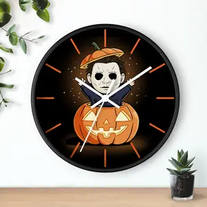 Michael Myers Adorable Horror Pumpkin Wall Clock