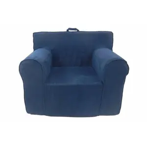 Fun Furnishings  The Ultimate Kids Chair Navy Blue Micro