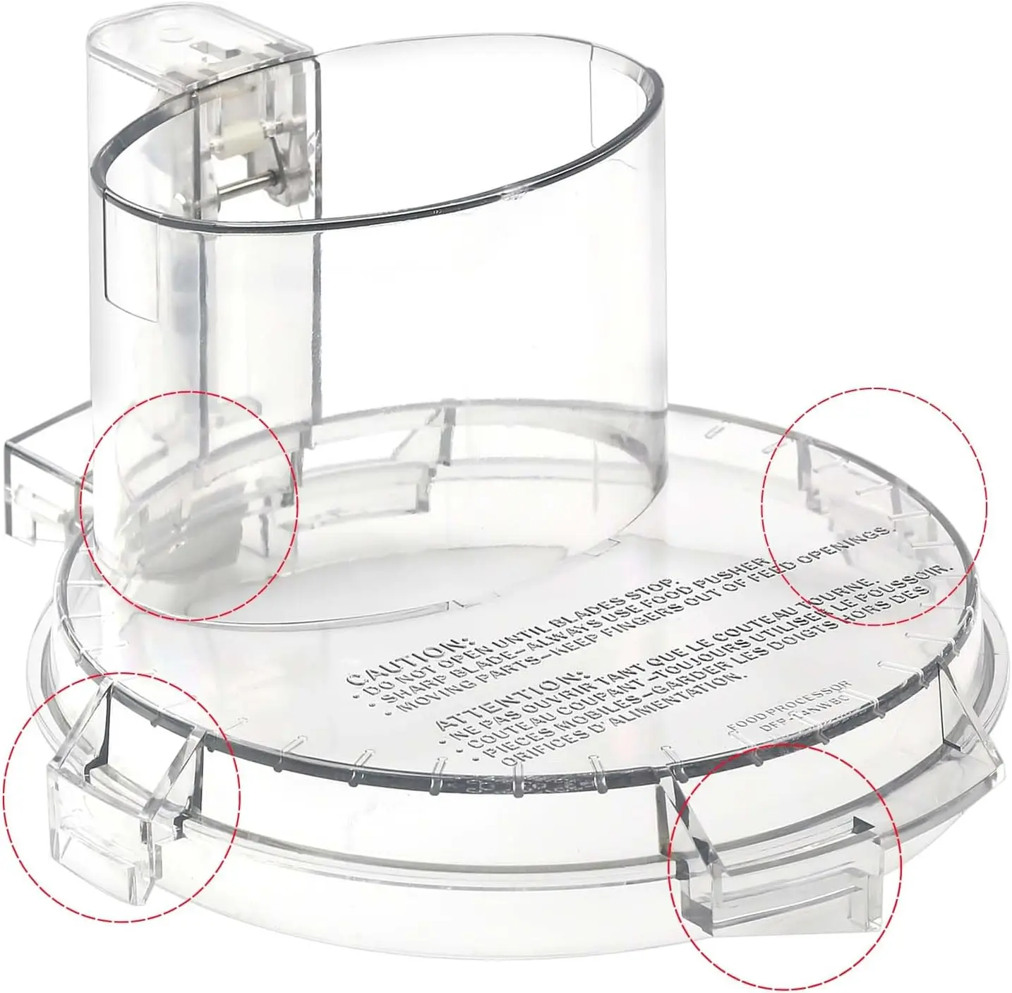 Cuisinart & Tritan DLC-877BGTXT-1 Food Processor Work Bowl Cover Durable Replacement Part for DFP-11 DLC-8 Models Quality Assurance