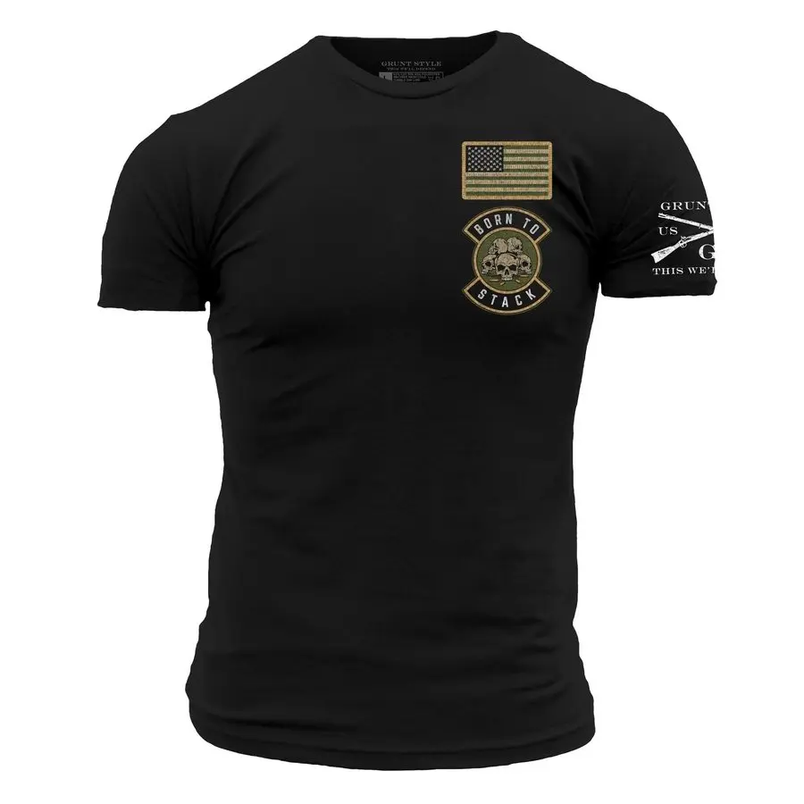 Born To Stack T-Shirt - Black