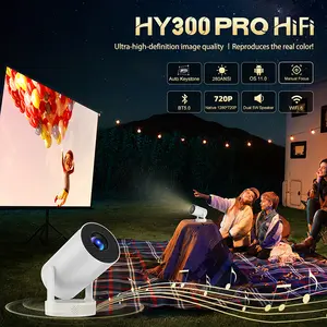 [US warehouse] Magcubic HY300Pro Projector 290ANSI Dual WiFi6 4K 1080P Decode Auto Keystone Correction Wireless BT5.4 130"Screen 1280*720P Android 11 Built-in Speaker Allwinner H713 180° Rotatable Mini Portable Home Cinema Outdoor Audio Black Friday Gift