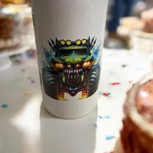 12 oz Sippy Cup Insulated Tumbler with Screw-On Lid Silicone Insert for Spill Prevention Drinkware - Bottles Portable Washable Reusable Mug