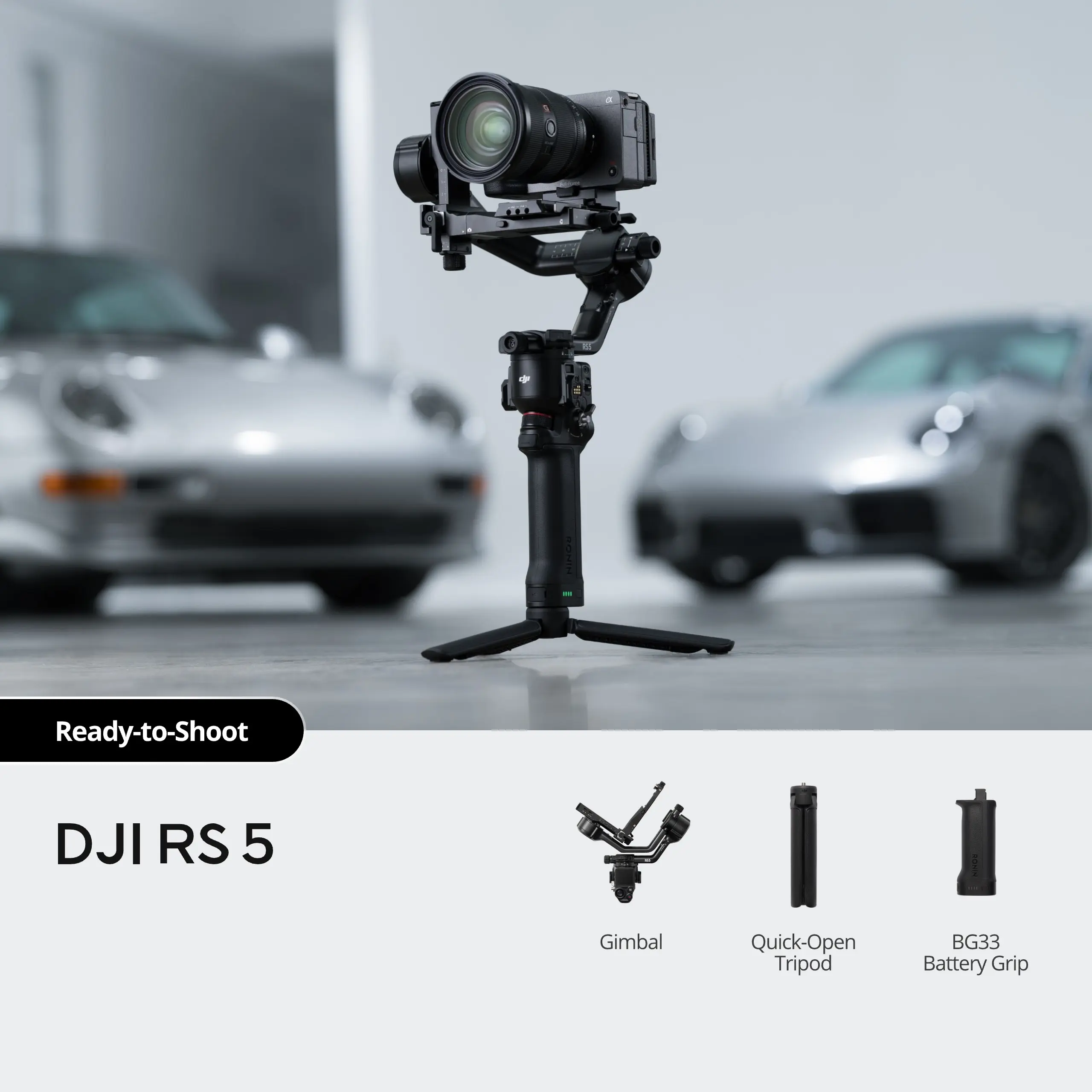 DJI RS5 Handheld gimbal stabilizer With Enhance Intelligent Tracking ...