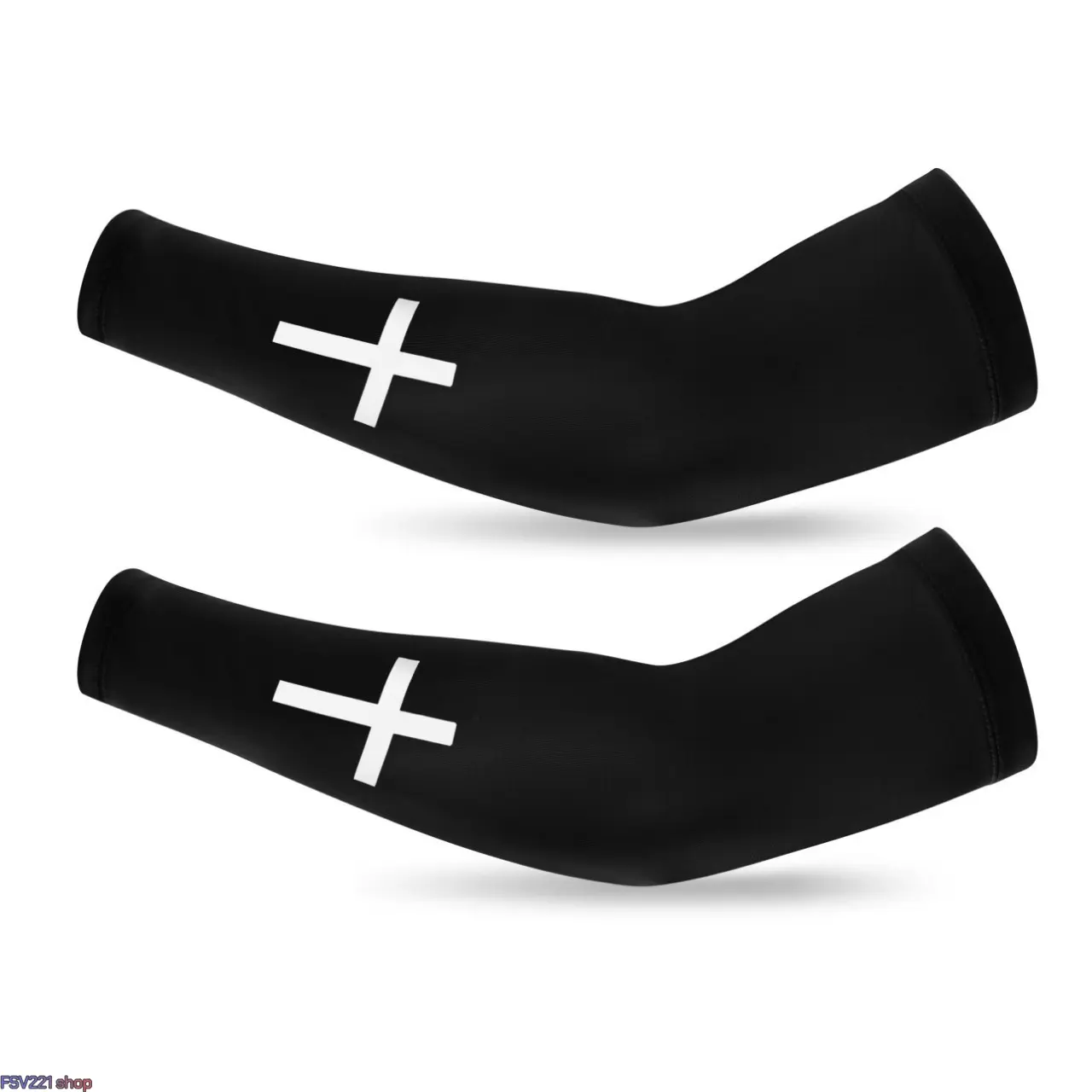 Premium Cross Pattern Compression Protective Upper Arm Sleeves, Cooling Arm Covers, Strong UV Protection, Lightweight, Sweat-Wicking, Fast-Drying, Elastic Stay-in-Place Fit for Outdoor Activities, Sports Training, Protective Arm Sleeves