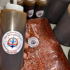 10 oz Salsa Negra Marisquera - Chiltepin Sauce - Flavorful Sauce in Clear Plastic Container