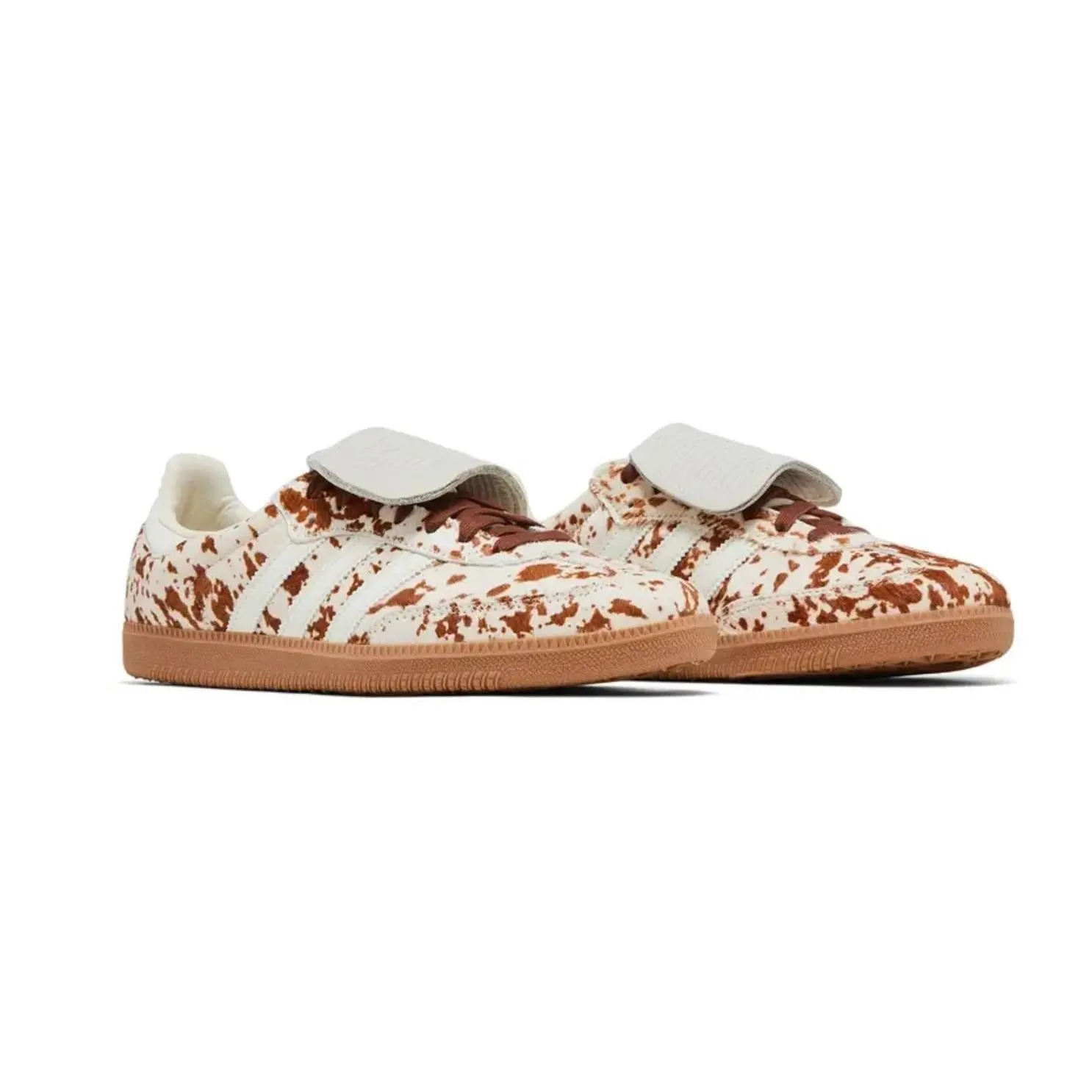 Adidas Samba LT Cow Print Brown White (Women's) JS3931 New