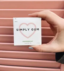 Simply Gum Valentines - 6 pack (90 pieces) Snack Flavor
