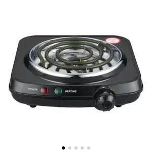 Portable Single Burner & Hot Plate 120V 1100W - Ideal for Home & Travel Cooking with High Power Efficient Design Easy to Carry Safe Usage
