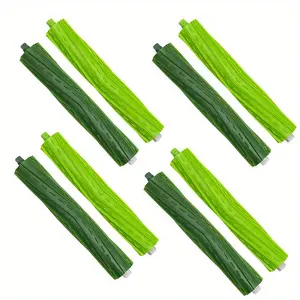 4 Pack Replacement Brush Rolls for Robot Roomba E & I J Series, Compatible with i7, i7+, i3+, i6+, i8+, j7, j7Plus, E5, E6, E7, Vacuum Cleaner Accessories, Multi-Surface Rubber Brushes
