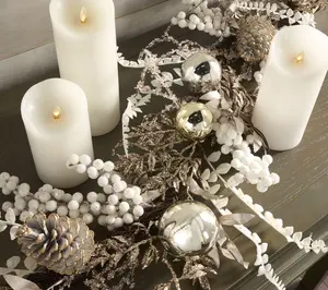 Home Reflections 4' Frosted Metallic Holiday Garland