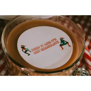 Drop It Like Its Hot Chocolate Edible Drink Toppers