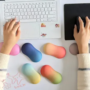 Ergonomic Memory Foam Mouse Wrist Rest, Gel Infused Support, Relieves Carpal Tunnel Syndrome, Arthritis, Breathable Fabric, Perfect Gift, Keyboard Wrist Rest