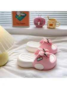 Cute 3D Panda Slippers for Women, Summer Soft Sole Anti-Slip Outdoor Sandals, Versatile One-Strap Beach Shoes, Comfortable and Stylish