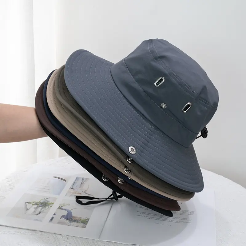 Breathable Summer Sun Hat for Men & Women - Lightweight, Solid Color Fisherman'S Cap with Large Brim, Ideal for Outdoor Fishing & Tourist Activities, Hat |       Lightweight Hat |       Texture