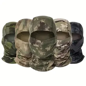 Tactical Balaclava Face Mask - Outdoor Sports & Cycling Gear with Dust Protection & UV Defense, Camouflage Summer Wear for All Seasons, Outdoor Dustproof Mask