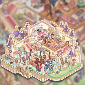 Large DIY Scene Stickers, Fun TV Show Battle Stickers, Stress Relief 3D House Stickers, Cute Educational Journal Stickers