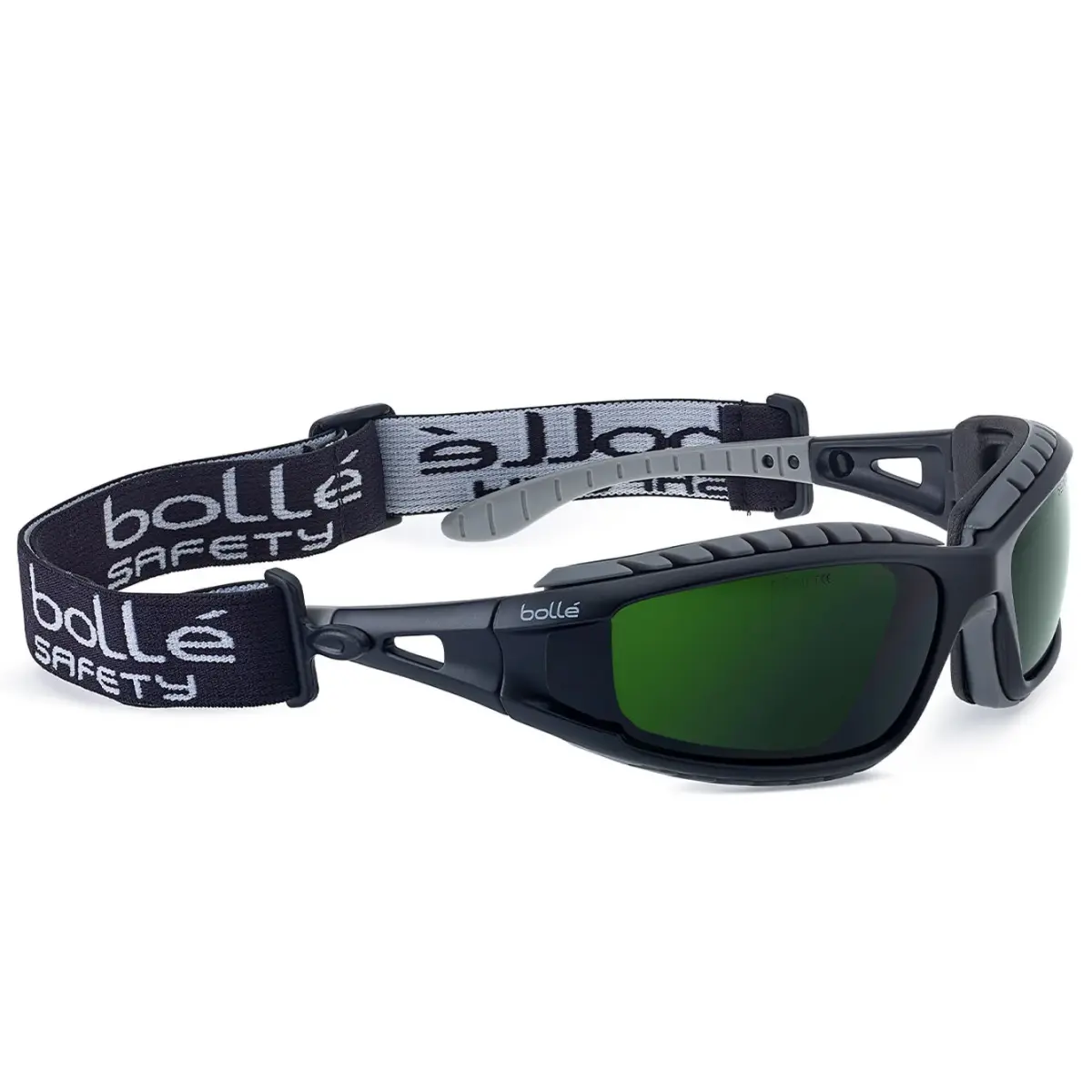 Wraparound Safety Glasses with Interchangeable Goggle Strap, Foam Padding, Lightweight 1.8 oz Frame, IR Shade 5 Lens, ANSI Z87+ Splash Proof, Safety Glasses Goggles, 130 Mm Frame Width, Uva/B Shield, Superior Optical Quality, Distortion-Free, 130Mm, Foam,