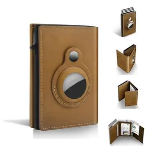 Typecase Mens Pop Up Wallet : Premium Genuine Leather, Smart, Slim, Minimalist, Carbon Fiber - 9-14 Card Capacity | ID Window | Cash Slot