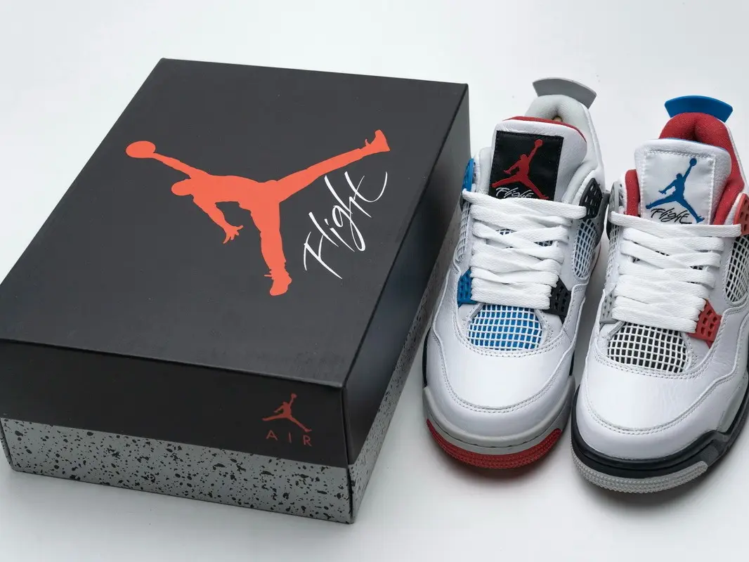 White Red Blue Mismatched Color Leather Mesh Splicing High‑Top Basketball Shoes, Air Cushion Breathable Unisex Trendy Casual Sports Sneakers