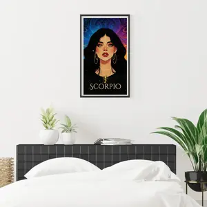 New Diamond Painting Kit, Scorpio Zodiac Sign, Full Round Drill, Home Decor, DIY Art, Frameless Handmade Craft, Best Gift