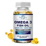Daitea Triple Omega-3 Fish Oil Health Supplement, Brain, Heart, Joint, Eye, Immune System Health, 120 Capsules