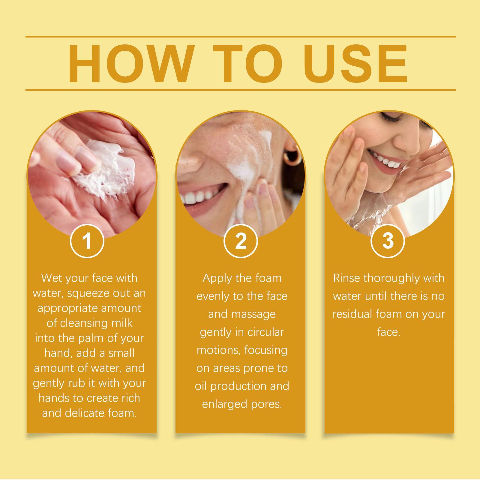 Niacinamide cleansing foam, soothing and hydrating cleansing foam, contains hyaluronic acid, niacinamide, lemon, aloe vera extract. Gentle cleansing for moisturizing and nourishing, makeup removal.