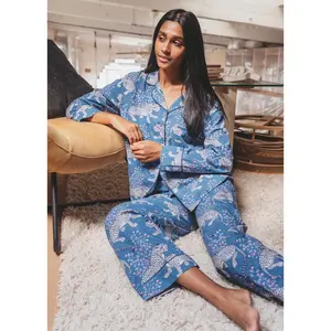 Bagheera - Long PJ Set - Indigo