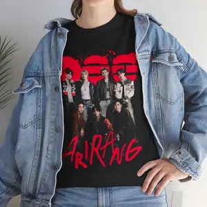 Bangtan Members Arirang Magazine Unisex Heavy Cotton Tee: Bangtan Concert World Tour Merch & Gift 2026 SJK