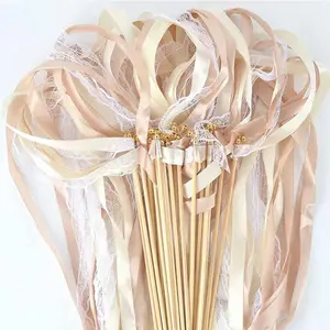 40 PCS Magic Wands - Wedding Streamers with Bells, Ribbon Fairy Wand - Birthday, Party, Christmas, Wedding Anniversary Decorations