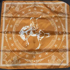 Western Ranch Rag Wild Cowboy Scarf Rodeo