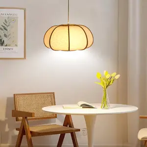 Booniture Wabi-Sabi Bamboo Woven Pendant Light - Pumpkin Shape, Adjustable Cord, E26 Bulb Included, For Kitchen Islands, Dining Rooms, Entryways, And Bedrooms, Lights, WeeklyDeals Decorative Lighting Handcrafted