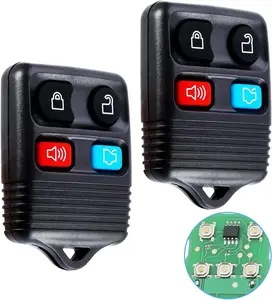Keyless Entry Remote Clicker Control Replacement Fit for Escape Foc Fion Mtang Taur Explorer| Lincoln| Mercury| 315Mhz 4btn Key Fob CWTWB1U345 2PCS